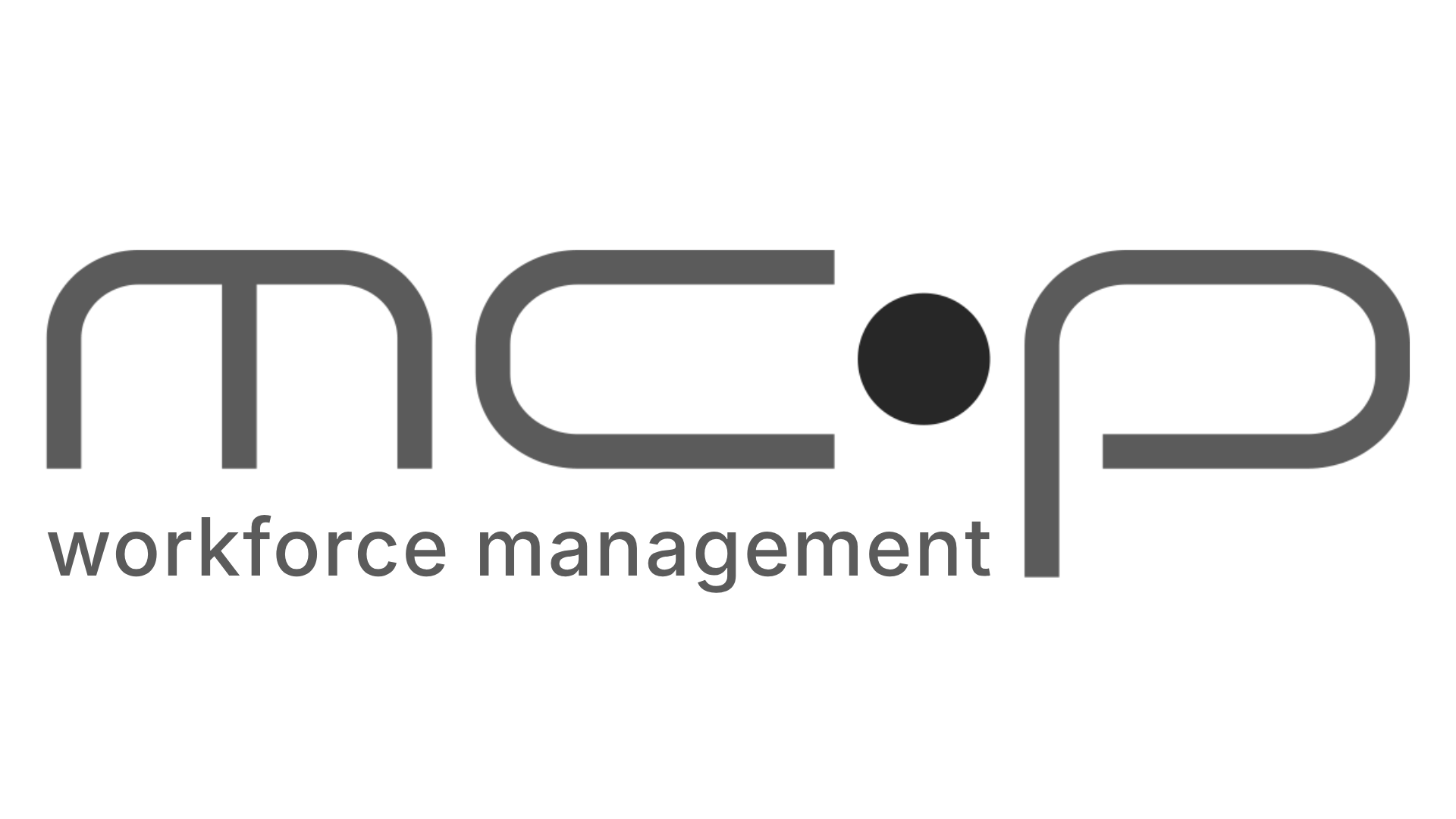 Logo mit den Buchstaben 'mcp' in Kleinbuchstaben und dem Wort 'WORKFORCE' in Gro&szlig;buchstaben rechts davon