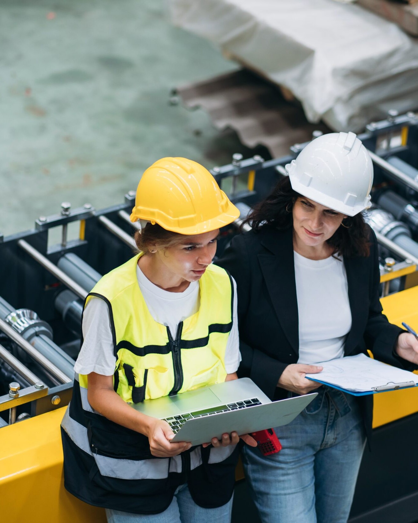 Team,Of,Engineers,And,Technicians,Measuring,And,Inspecting,Metal,Steel